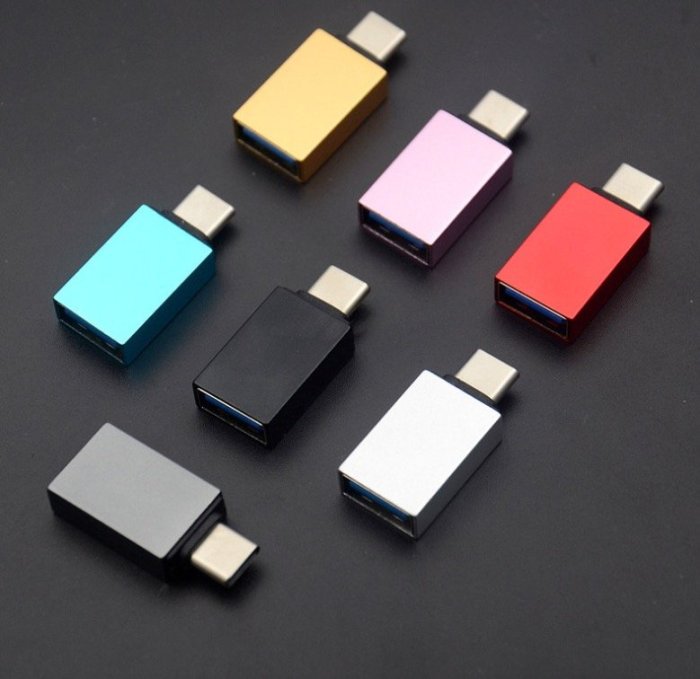 *蝶飛* USB 3.0 轉 Type-c 轉接頭 公轉母 鋁合金 轉接器 OTG 隨身碟