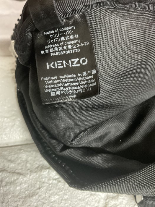 【就是愛買正品】黑色【現貨】 新款 小號 KENZO tiger bumbag 虎頭 腰包 胸包 重機包