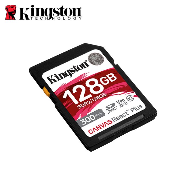 金士頓 Canvas React Plus SDXC UHS-II 128GB 記憶卡 (KT-SDR2-128G)