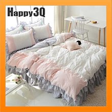 四件套床單枕套枕頭套被套蕾絲純色公主風條紋水洗純棉拚色撞色素色-多色【AAA2335】預購