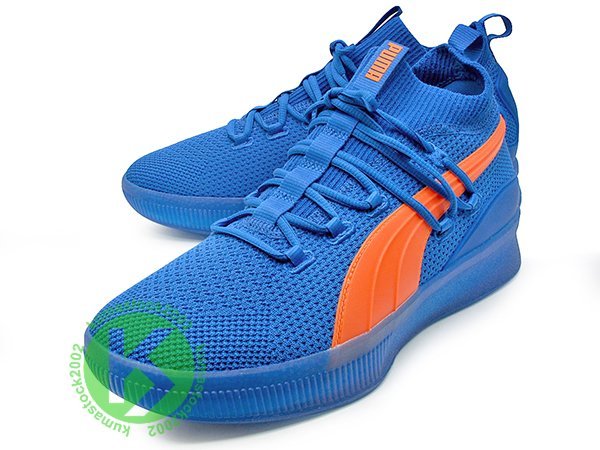 NBA 球星加持 PUMA CLYDE COURT GW CITYPACK 藍橘 紐約 針織 襪套式 191712-01