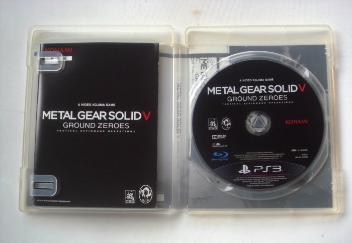 PS3 潛龍諜影5 原爆點 英日版 英文版 METAL GEAR SOLID 5