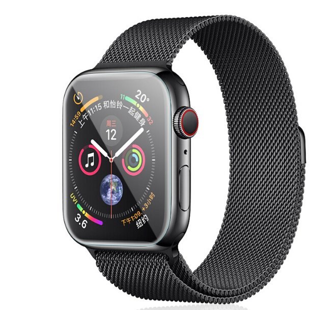 Apple Watch 3D全透明 玻璃貼 防水全曲面 38 42 40 44mm 1/2/3/4代 滿版 全膠 保護貼