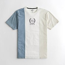 【HOLLISTER Co.】【HCO】HC男款短袖T恤稻穗灰字藍白杏 F03210816-04