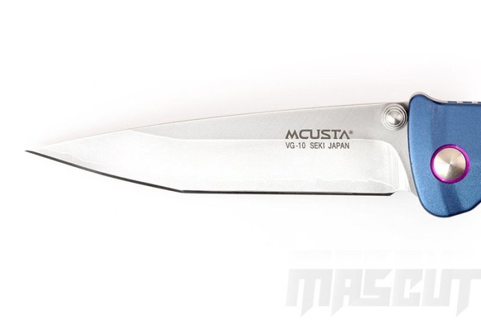 「工具家達人」 MCUSTA MC-43C 陽極碳化鍍膜鋁合金(紫) 折刀 折疊刀 小刀 收藏 珍品 折刀