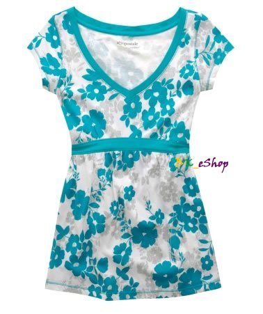 【美衣大鋪】c1☆ Aeropostale 正品☆Floral Tie Back  美花上衣~aeo