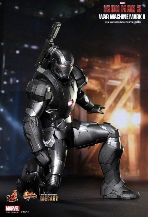 現貨 Hot Toys 野獸國 代理版 鋼鐵人3 MMS198 戰爭機器 MK2 馬克2 Mark2 合金 全新 運輸箱