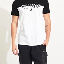 HCO Hollister 海鷗 車繡logo 短T 黑/白撞色