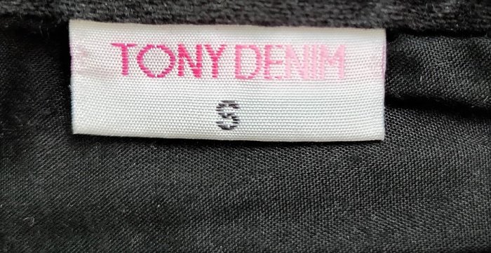 韓國 TONY DENIM 低腰黑色牛仔褲 丹寧直筒(27