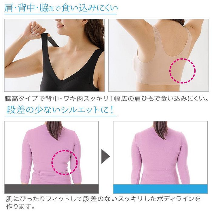 夏季必買🔥日本 Needs labo 肌感覺內衣 無痕內衣 無痕內褲 一體成型 集中托高 胸罩 內褲 超透氣❤JP