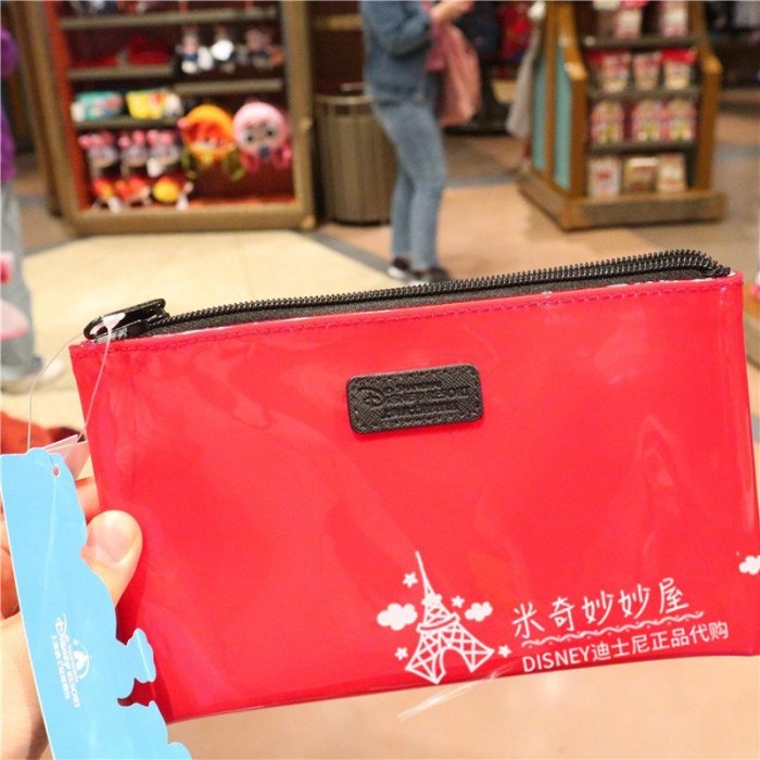 【熱賣精選】上海迪士尼國內繽紛上海米奇收納包化妝包卡通可愛筆袋小包包