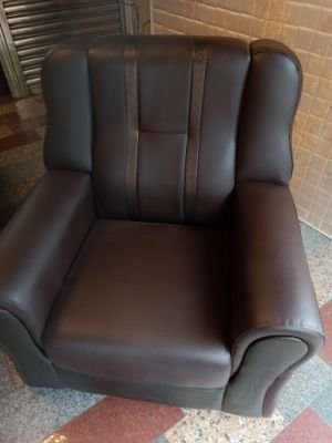 【DH】商品貨號A278-3商品名稱《138》灰皮三人座沙發椅(圖一)台灣製.可訂做貓抓皮/另計.新品特價
