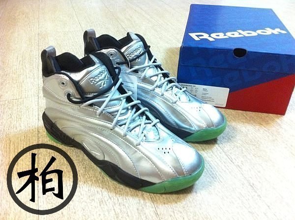 【柏】台灣公司貨 REEBOK SHAQNOSIS OG STEEL 鋼鐵悍將 銀色 3M 反光 夜光底 年輪鞋 US9.5