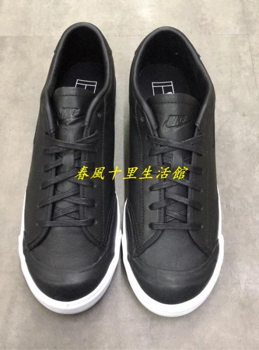 NIKE ALL COURT 2 LOW LEATHER 男 皮革 經典 休閒鞋 黑白 724271003爆款