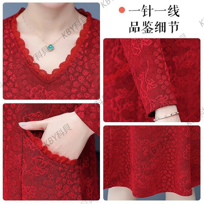 喜婆婆婚宴裝冬季連衣裙加絨加厚媽媽秋冬禮服高貴中老年人裙子女-kby科貝