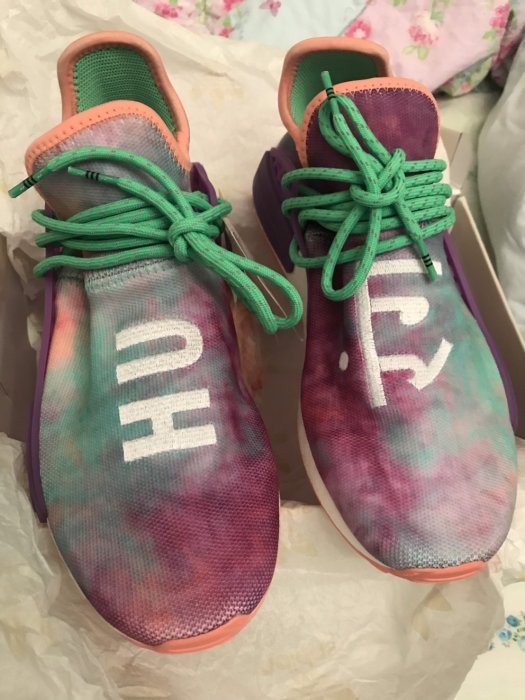 全新 Pharrell Williams adidas PW HU HOLI NMD 炫彩 綠紫 菲董