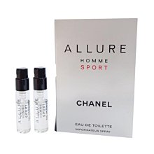 CHANEL香奈兒 ALLURE男性運動淡香水1.5ml 2入組