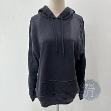 【一元起標 04/24】LOUIS VUITTON 路易威登 黑原花拼接帽T  #L 精品衣服  舒適