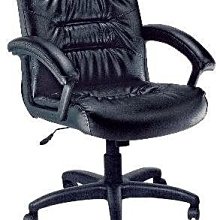 [ 家事達]台灣 【OA-Y162-6】 大型辦公椅(黑皮) 特價