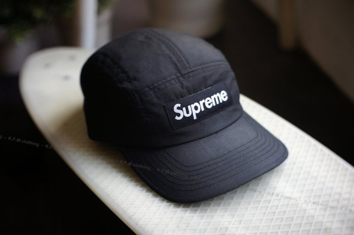 K.F.M 】Supreme Barbour Waxed Cotton Camp Cap 英國皇家品牌聯名油布