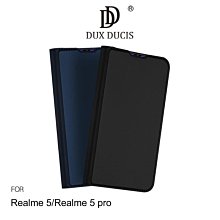 --庫米--DUX DUCIS Realme5/Realme5 pro 奢華簡約側翻皮套 站立 可插卡 保護套