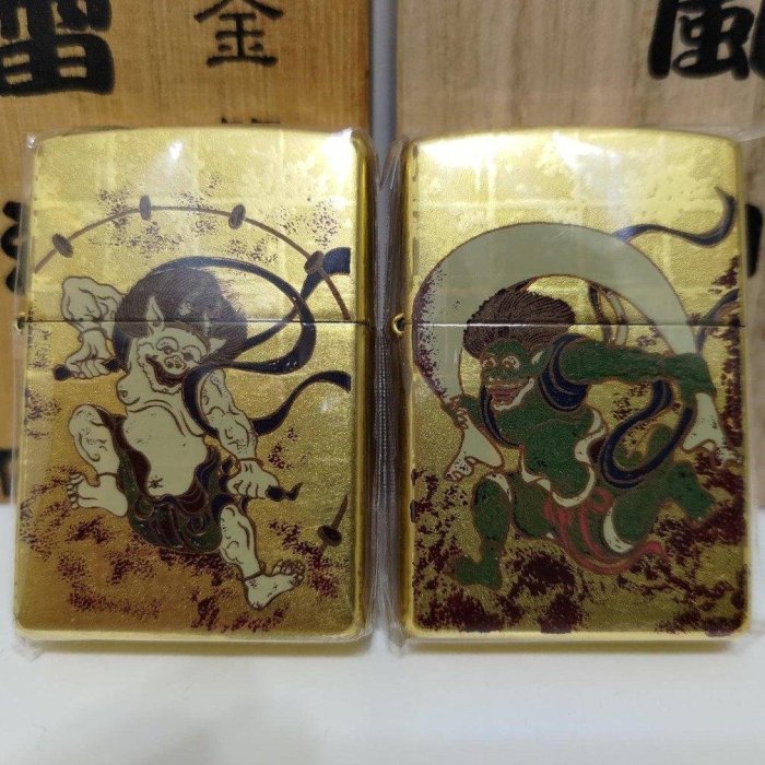 俵屋宗達純金箔風雷神zippo | Yahoo奇摩拍賣