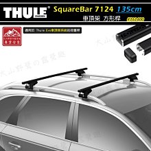 【大山野營】THULE 都樂 SquareBar 7124 車頂架 方形桿 135cm 行李架 突出式橫桿