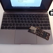 [台中 麥威蘋果] MacBook Retina 12 無法過電 無法開機 一段時間無使用 主機板故障維修