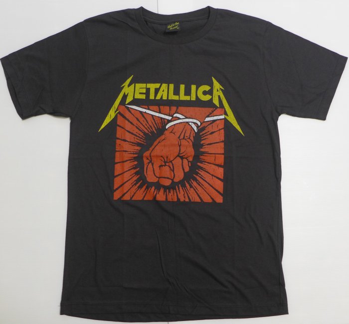 【Mr.17】METALLICA 金屬製品樂團 St Anger 拳頭刷舊風搖滾短袖樂團T恤 T-SHIRT(K066)