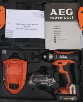 【合眾五金】『含稅』德國AEG BSS 12A  附2A雙電X2充電器X1 12V起子機 保固半年實體店面安心購買