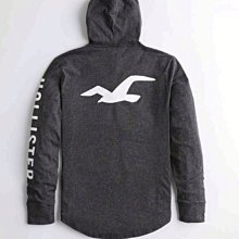 HCO Hollister 海鷗 薄帽T 連帽上衣 現貨 麻花灰色 美國姐妹屋