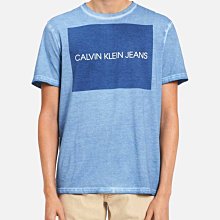 ☆【CK男生館】☆【Calvin Klein水洗仿舊刷色印圖短袖T恤】☆【CK001W4】(S-M)