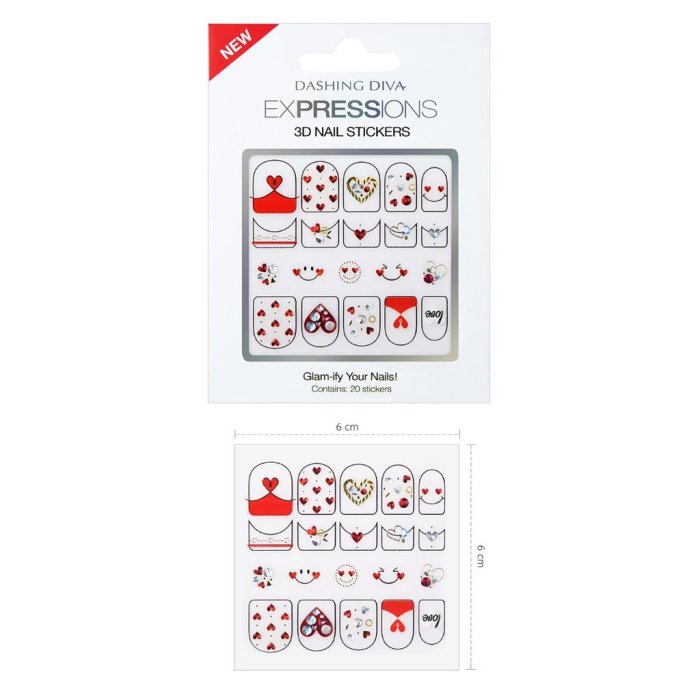 【艾利洋行】 (DASHING DIVA) EXPRESSIONS 3D NAIL STICKERS DIY款1