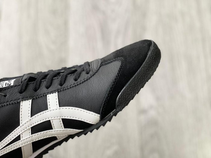 【實拍】日本製 ASICS Onitsuka Tiger 鬼塚虎 MEXICO 66 DELUXE 黑白 羊皮 復古鞋 休閒鞋