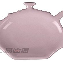 【易油網】【缺貨】Le Creuset 陶瓷茶壺(迷你)造型盤 點心盤 茶包 雪紡粉 91034607401099