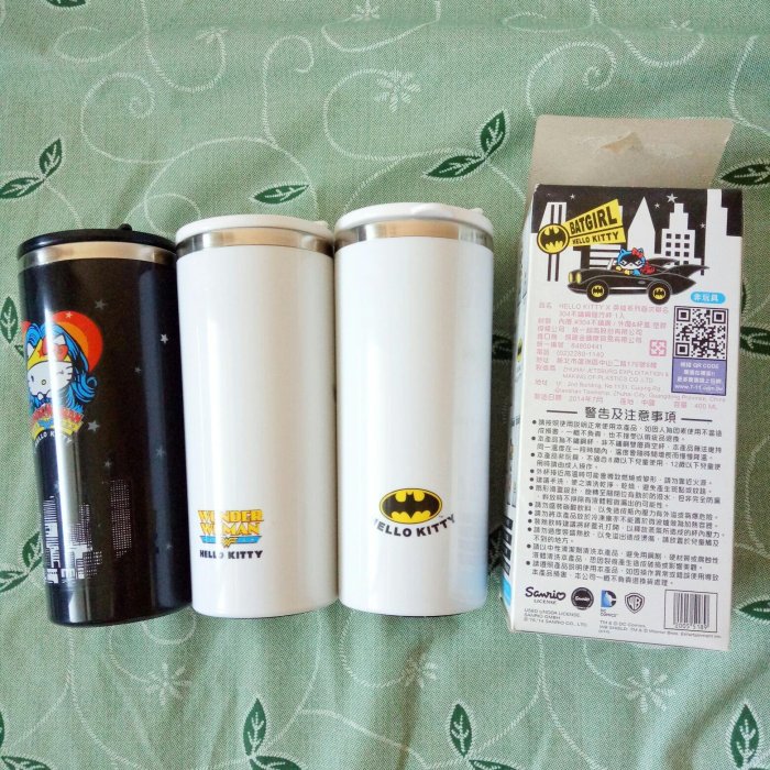 全新 正版 Sanrio×DC Hello Kitty×英雄系列聯名 美式漫畫篇Bat Girl #304不鏽鋼隨行杯 400ml
