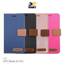 強尼拍賣~XMART HTC Desire 21 Pro 斜紋休閒皮套   掀蓋 可立 插卡 磁扣