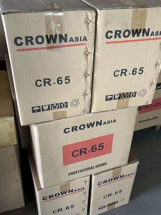 【音響倉庫】CROWN ASIA書桌型木質喇叭，二音路6.5吋低音CR-65，可壁掛/可立放，商業空間(原木色)