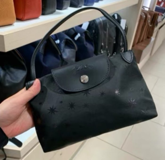 潮牌LONGCHAMP 1061 背帶可調 小羊皮郵差包 側背包 時尚名品 法國專櫃代購-雙喜生活館