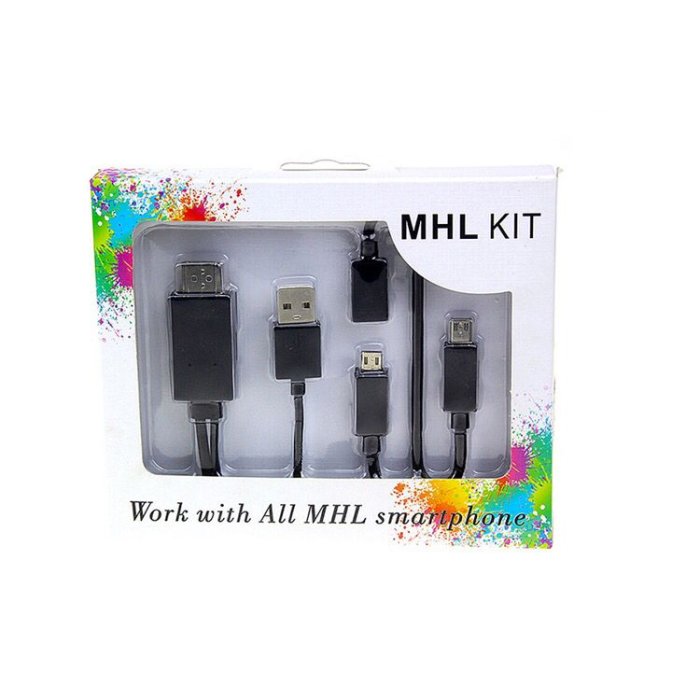 線材HDMI線手機同屏線 手機HDMI線 MHL轉HDMI視頻輸出線 手機同屏MHL輸出線
