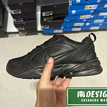 南🔥2023 9月 NIKE AIR MONARCH IV 訓練 老爹鞋 皮革 增高 男女款 全黑 415445-001