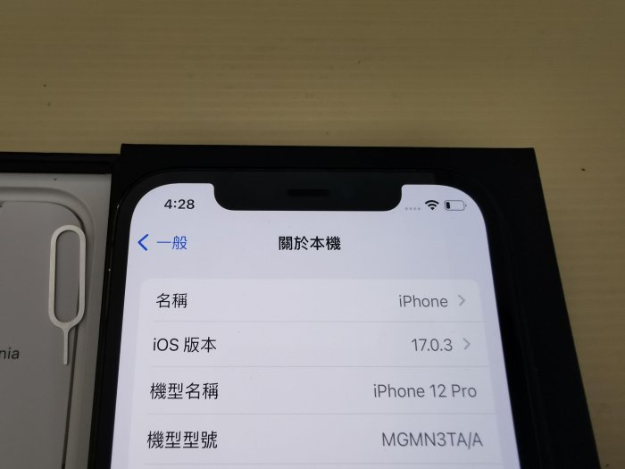 拍照一小灰點128GB二手功能正常 APPLE iphone 12 pro  i12 pro 只賣9000也可用各式物品換