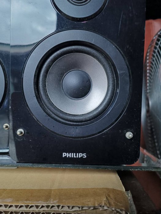 飛利浦PHILIPS MCD122喇叭 4吋低音 1吋高音 2音路喇叭 書架式喇叭 DVD/USB 2聲道超迷你劇院喇叭