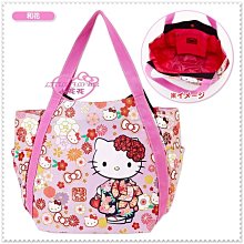 小花花日本精品 Hello Kitty  DEARISIMO聯名 托特包側背包肩背包 紫色和風櫻花41122402