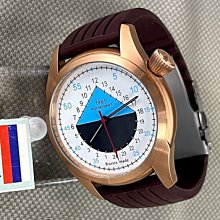 ( 格列布) 俄國飛行機械錶 -  太空人 系列  ( 24 小時製 ) 三角圓形刻度( 鍍金殼)
