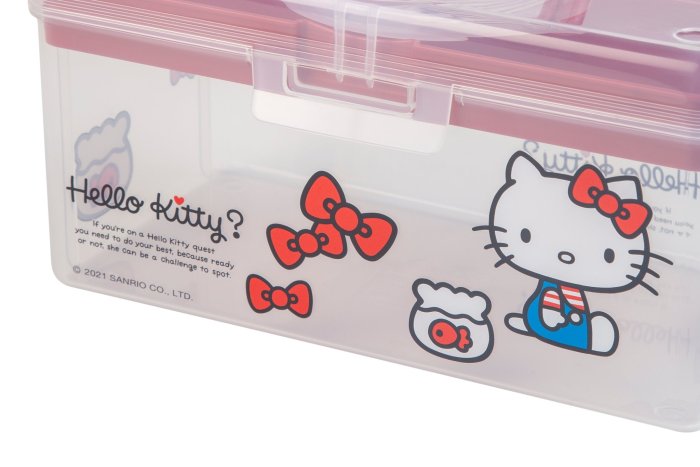 樹德 SHUTER TB-300H11 蝴蝶結Kitty工具箱(紅) 水彩盒 文具置物盒 醫藥箱 零件箱 雙層收納