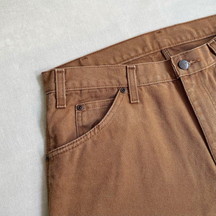 美國經典 Dickies 1939 Duck Carpenter Pants 純棉厚磅帆布畫家褲 工作褲 vintage