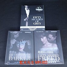 贈筆記本 [藍光先生BD] 格雷的五十道陰影 + 束縛 + 自由 BD + DVD 限量六碟精裝書套裝版 (傳訊正版)