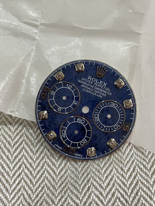 daytona clean 代用盤 方納石 實拍 就是這麼美 4130機芯 可直上 buff 6針組 錶盤
