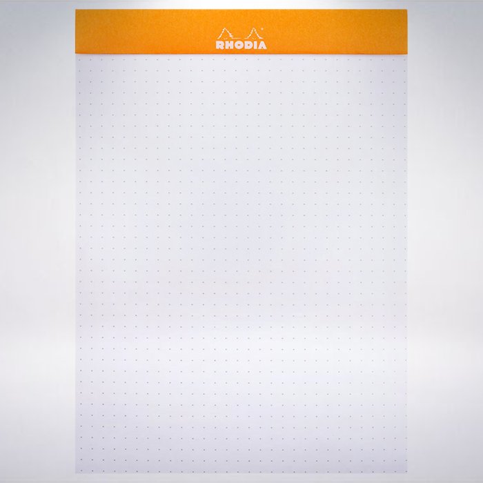 法國 RHODIA Head-Stapled Notepad A4 N18 上掀式點格筆記本: 橘色/Orange